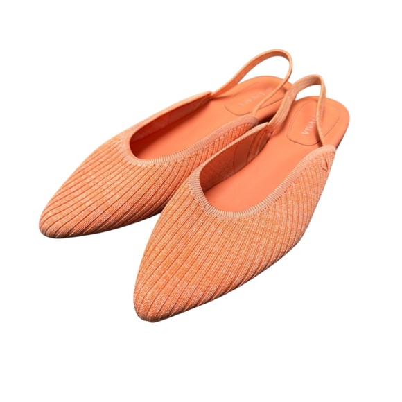 Vivaia Iris Pointed-Toe Sling-Back Sandals Knit Coral Pink EU 38 - Picture 2 of 13